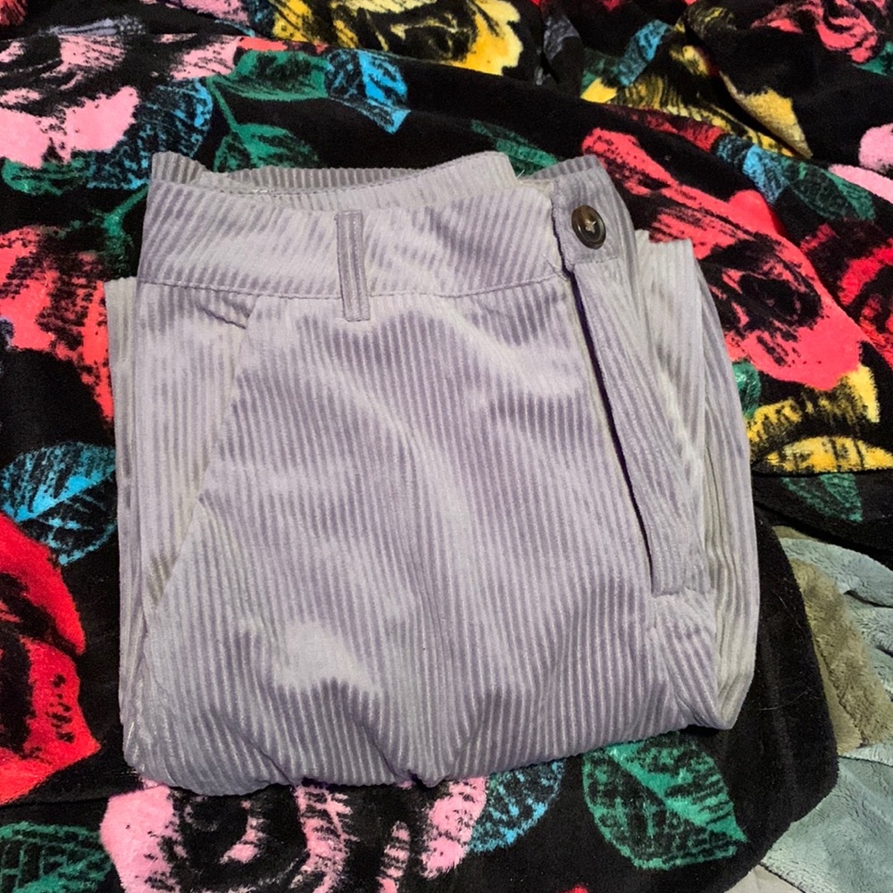 light gray shein corduroy cargo pants